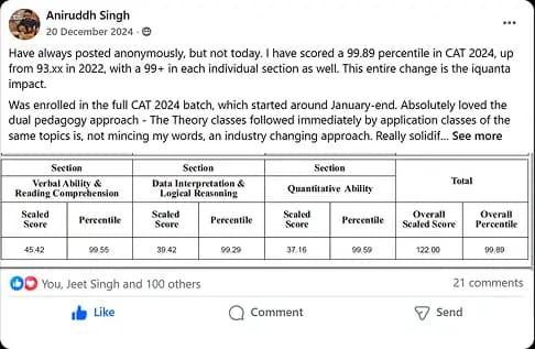 Anirudh Singh feedback