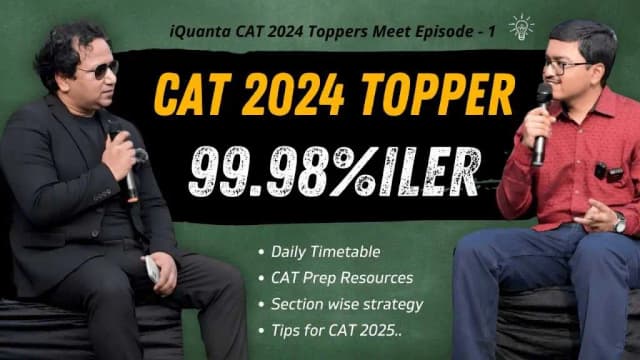 Daily Timetable that helped me to Score 99.98%ile in CAT 2024 | CAT 2024 Topper Interview